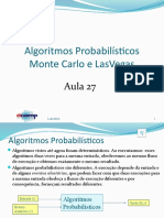 Aula 27 - Algoritmos Probabilísticos - Com Audio