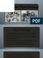 Types of Pipe Fittings Used in Piping - A Complete Guide