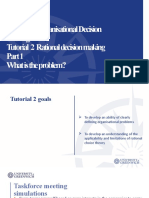 BUSI1702 Organisational Decision Making Tutorial 2 Rational Decision Making What Is The Problem?