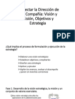 Dirección Estratégica: Visión, Misión y Objetivos