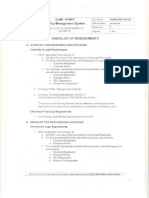 Annex G - Checklist of Requirements