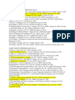 Cases Under Liabilities