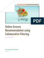 Online Grocery Recommendations using Collaborative Filtering