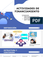 Actividades de Financiamiento