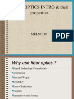 Fiber Optics Intro & Their Properties: Melss Ho