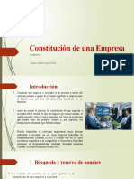 Constitución de Una Empresa