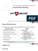 Slides Advanced Web Hacking