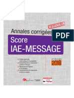 Annales Score Iae-Message