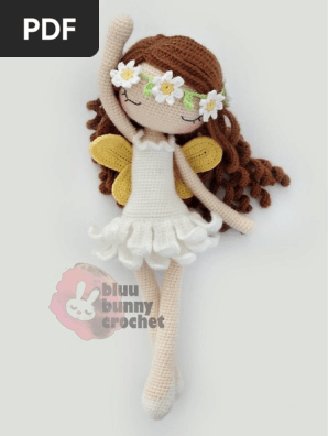 Bluu Bunny Crochet Mila Fairy Doll