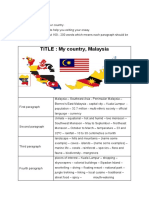 f1 Writing My Country, Malaysia