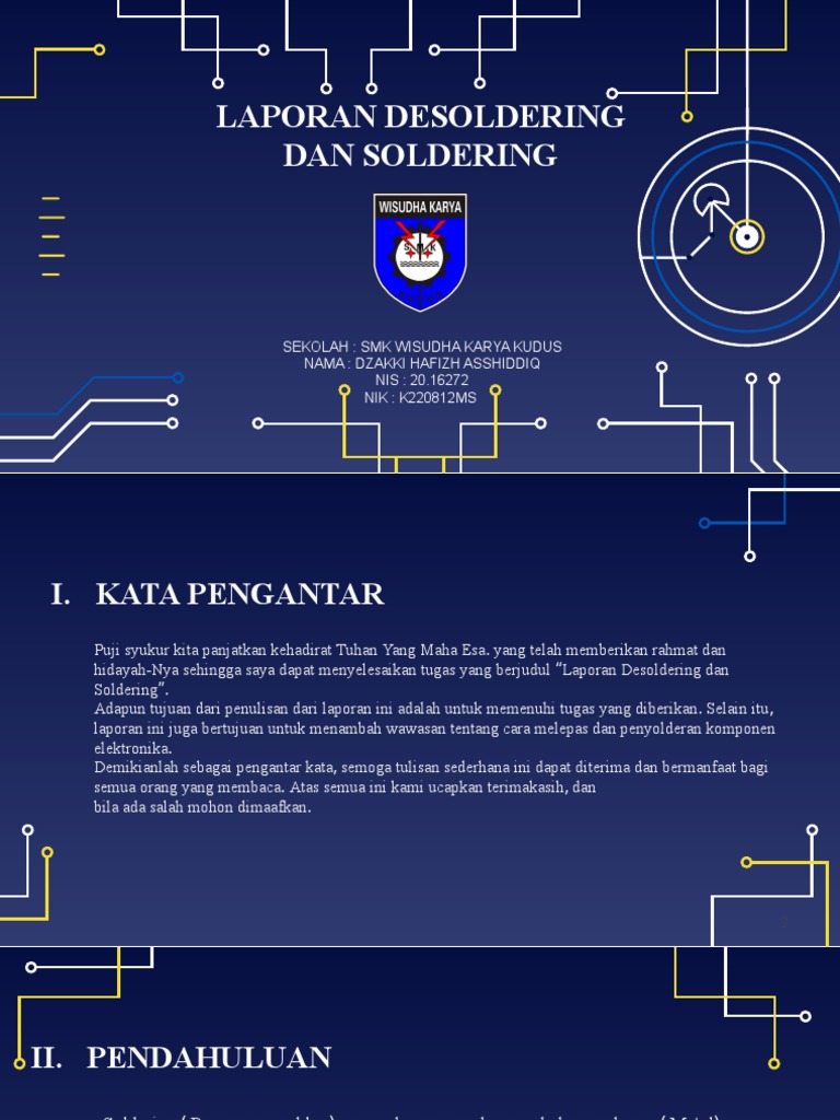 Laporan Desoldering Soldering Dzakki PDF