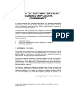 Manejo Pastoreo Con Vacas Lecheras en Praderas Permanentes- Parga