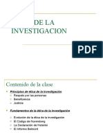 Etica de La Investigacion