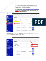 Manual para Transferir Alumnos y Eliminar Alumnos de Los Cursos