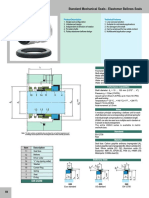 UG 943 Single Seals: Standard Mechanical Seals - Elastomer Bellows Seals