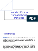 Introducción a la Termodinámica Parte Dos