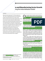 Need For Reconfiguring The Industrialisation Model: Economic Reforms and Manufacturing Sector Growth