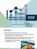 Measures of Central Location and Other Point Measures: Presented By: Saintdy Omas-As Rachel Durain Royette Mante