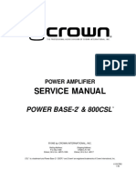 PB2 800CSL Service Manual Pb2sm