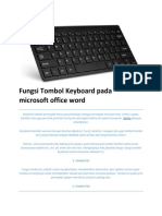 Fungsi Tombol Keyboard Pada Microsoft Office Word