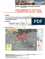 Contaminación Ambiental Por Fuga de Gas en El Distrito de Colán - Piura