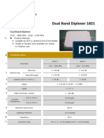 Specification Sheet - Diplexer 1821