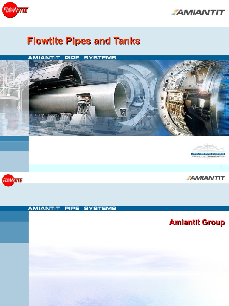 Amiantit Pipe Presentation PDF Fiberglass Pipe (Fluid Conveyance)