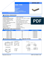 Ceramic SMD Type: Electrical Specifications