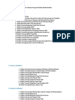 Daftar Susunan Program Hafalan Hadist Perkelas