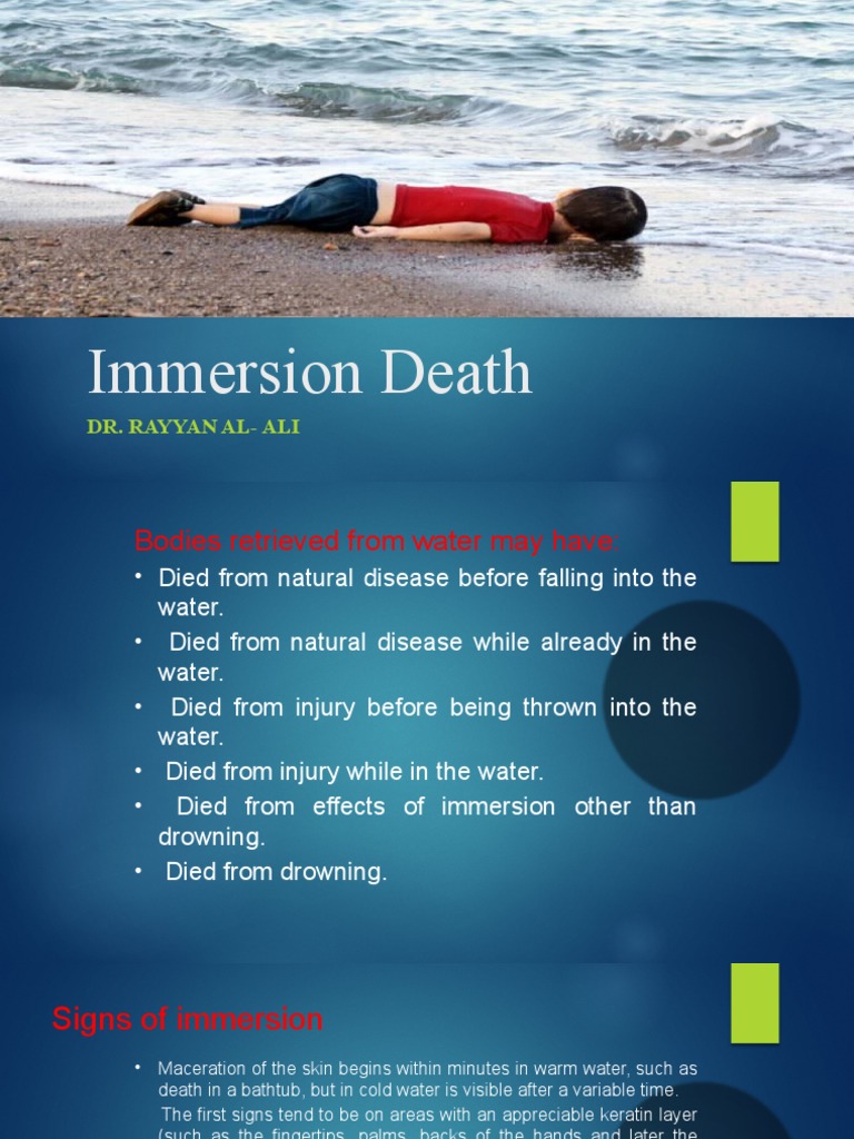 Immersion Death Dr. Rayyan AlAli PDF Lung Anatomy