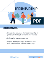 L1 Entrepreneurship and Entrepreneur