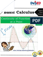 Basic Calculus: 6 Continuity of Functions at A Point