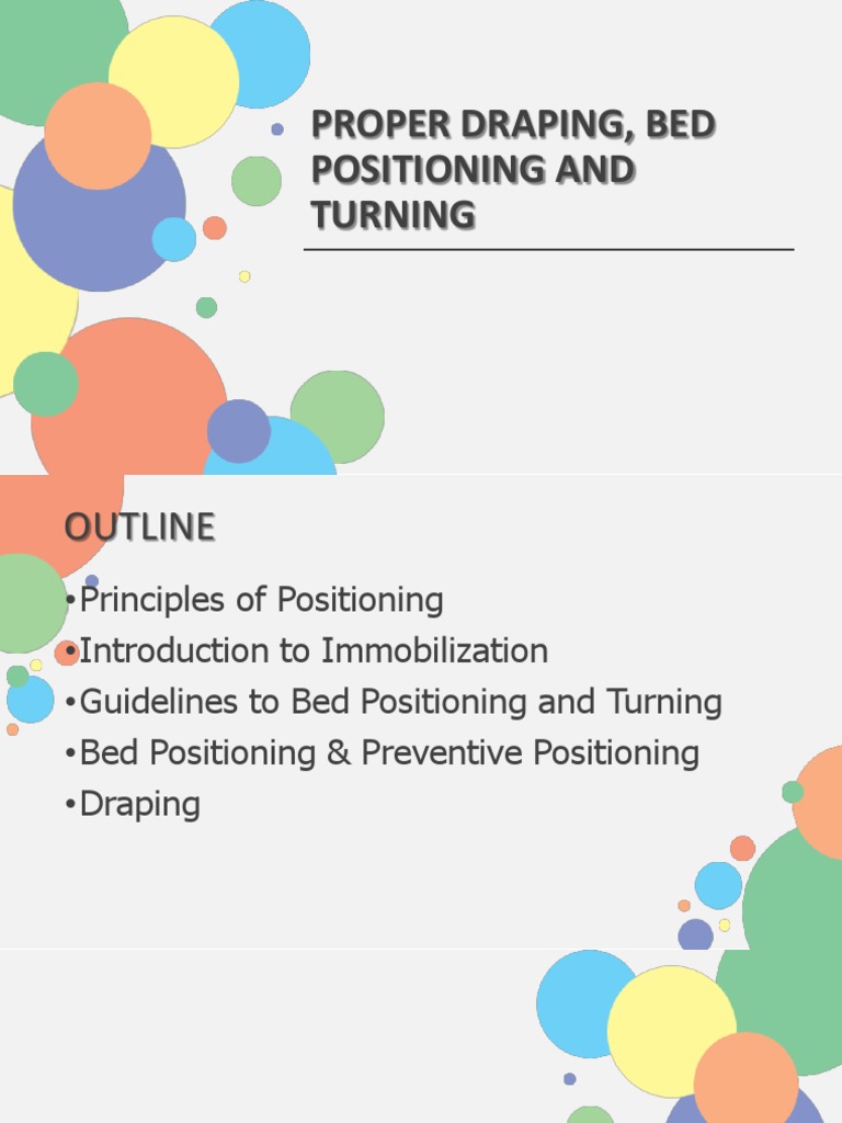 Proper Draping and Bed Positioning PDF Anatomical Terms Of Motion
