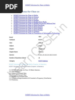 NCERT Solutions For Class 10 Maths Chapter 14 Statistics