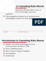 Introduction To Cascading Style Sheets