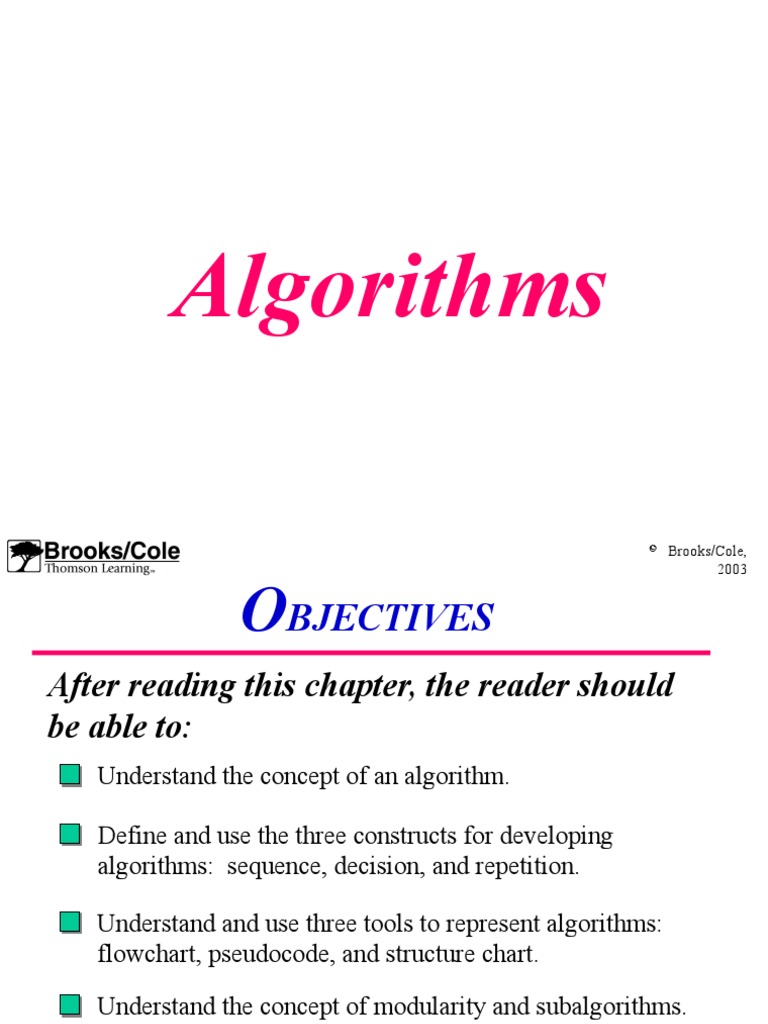Algorithms: © Brooks/Cole, 2003 | PDF | Algorithms | Mathematics