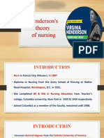 Henderson's Theory of Nursing