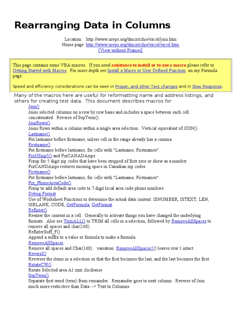 Excel Vba Examples Telephone Numbering Plan Microsoft Excel