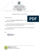 Philippine school certification