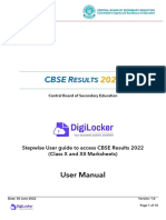 CBSE Results 2022 User Manual