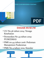 Manajemen Puskesmas dan Pelayanan Kesehatan Masyarakat