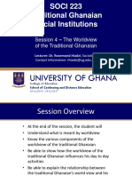 SOCI 223 Traditional Ghanaian Social Institutions