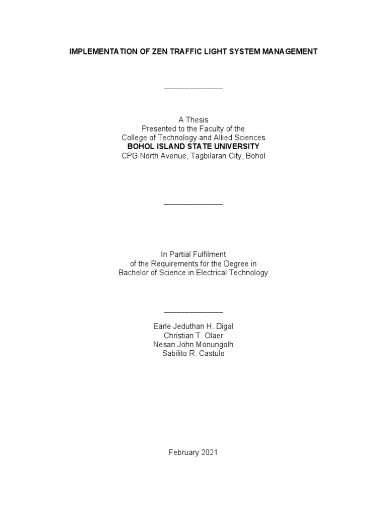 Implementation of Zen Traffic Light System Management PDF