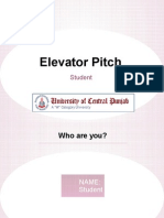 Elevator Pitch