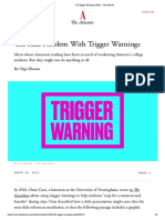 Do Trigger Warnings Work - The Atlantic