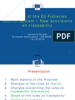1 1 Revision EU Fisheries Control System New Provisions Traceability
