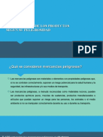 Clasificación de Los Productos Según Su Peligrosidad