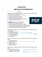 Latihan Soal Pertumbuhan Dan Perkembangan