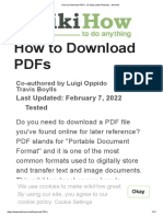 How To Download PDFS: Last Updated: February 7, 2022 Tested