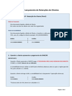 GAS - Lançamento de Retenções de Clientes